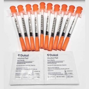 Pack of 10: 0.5ml Insulin Syringes 30G x 5/16” + 10 FREE Alcohol Pads - Anabolic Steroids For Sale - Gomeisa Labs